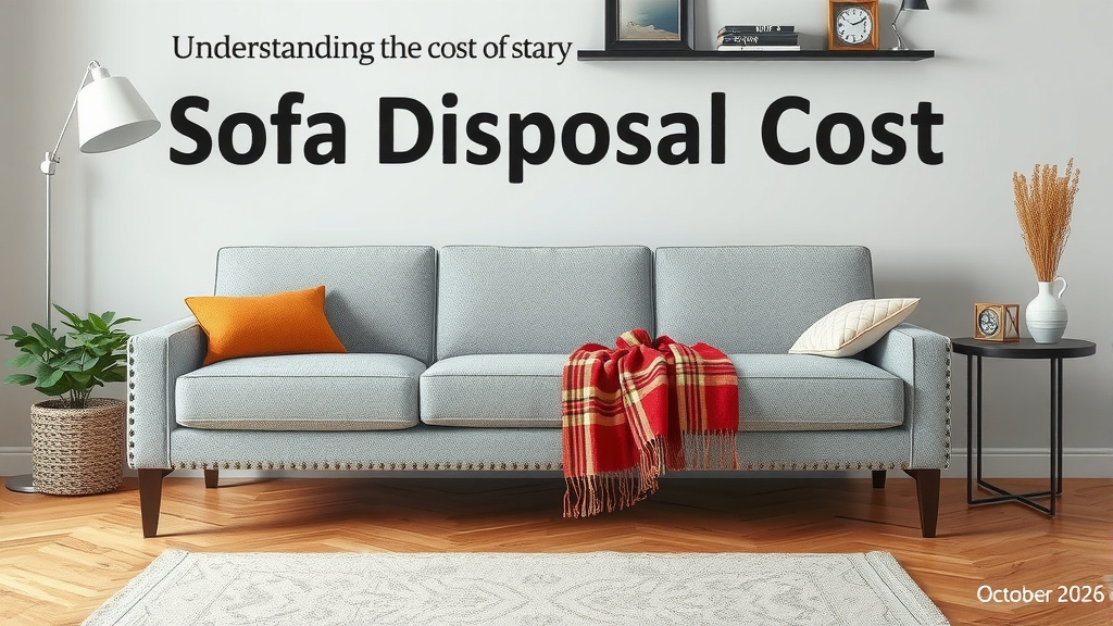 Understanding the Cost of Sofa Disposal