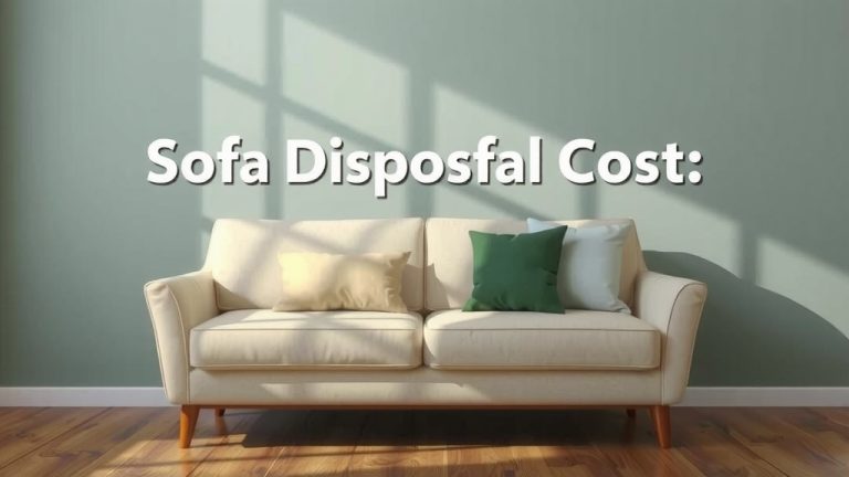 Sofa Disposal Cost: How Much Does It Really Cost
