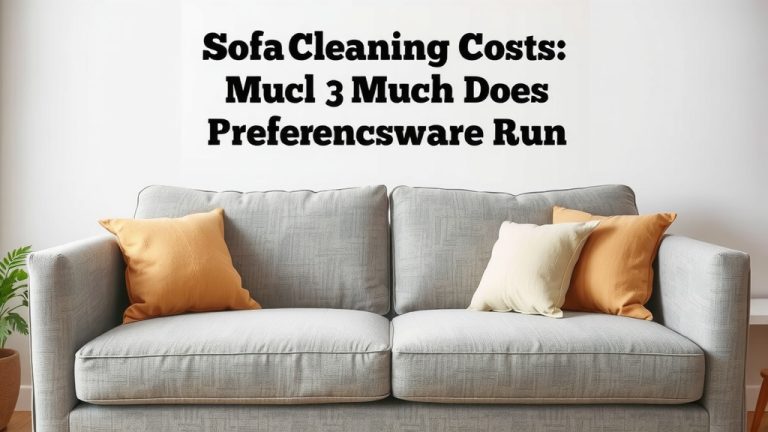 Sofa Cleaning Costs: How Much Does Professional Service Run