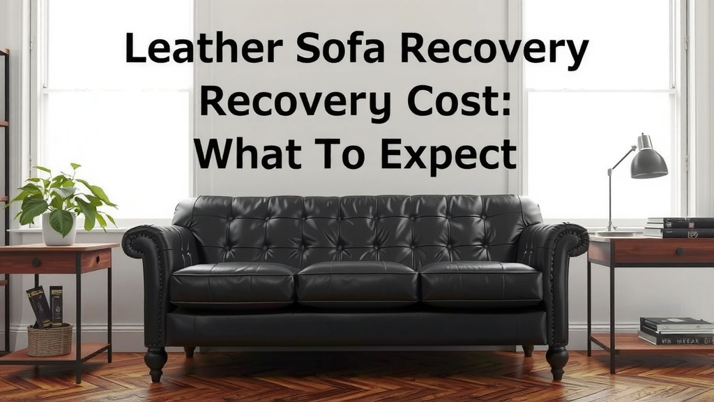 Leather Sofa Recovery Cost: What To Expect