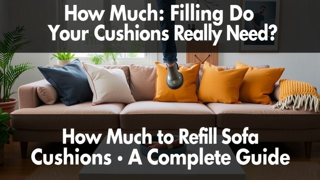 How Much Filling Do Your Sofa Cushions Really Need?