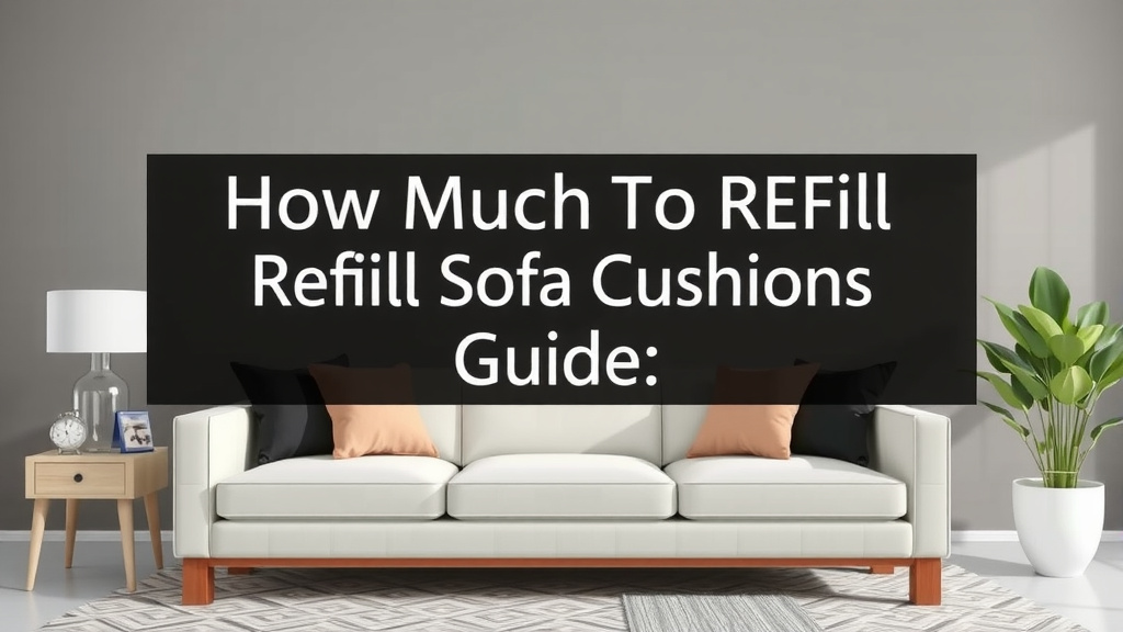 How Much to Refill Sofa Cushions: A Complete Guide
