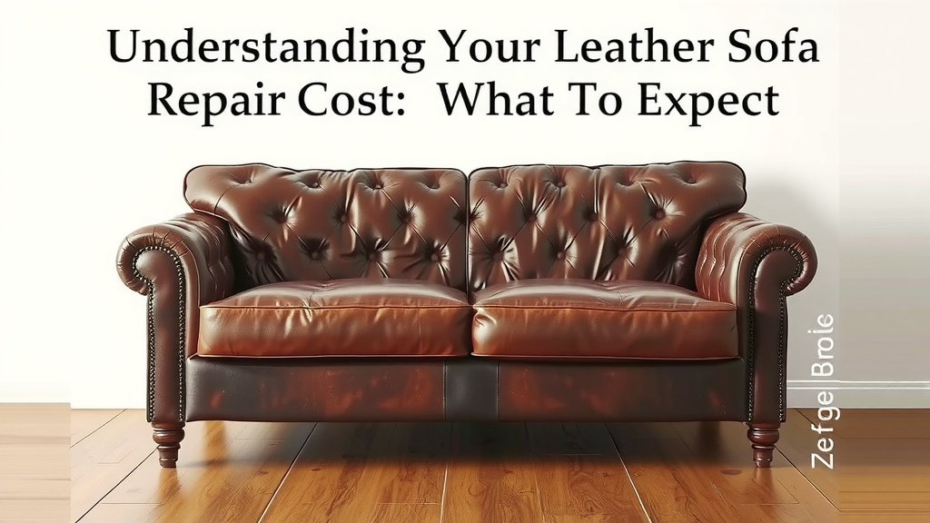 Understanding Your Leather Sofa Repair Expenses