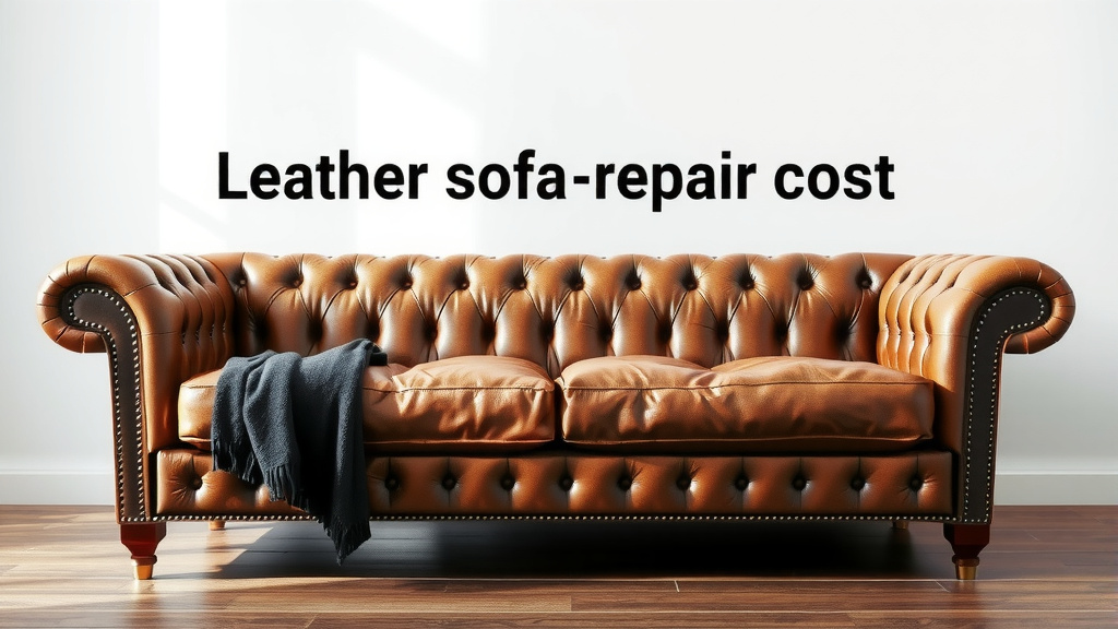 Leather Sofa Repair Cost: What To Expect