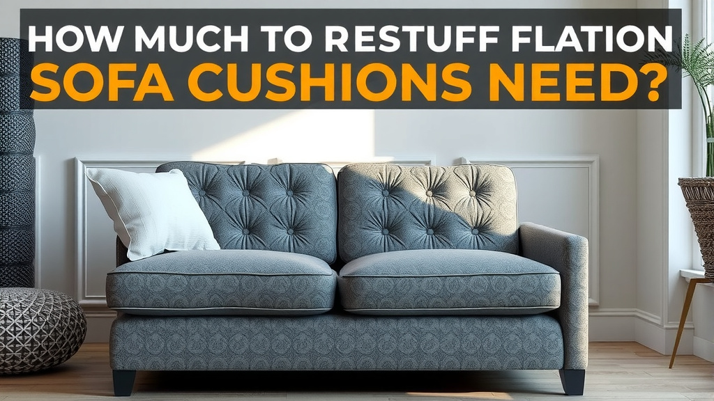 How Much Filling Do Sofa Cushions Need?