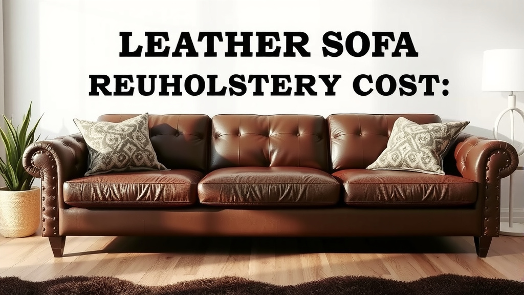 Leather Sofa Reupholstery Cost: What to Expect