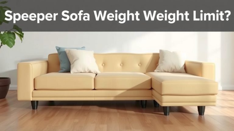 Sleeper Sofa Weight Limit Explained October 2026