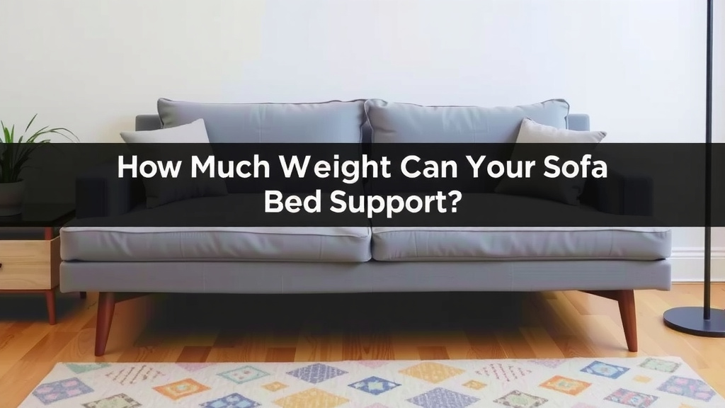 How Much Weight Can Your Sofa Bed Support?