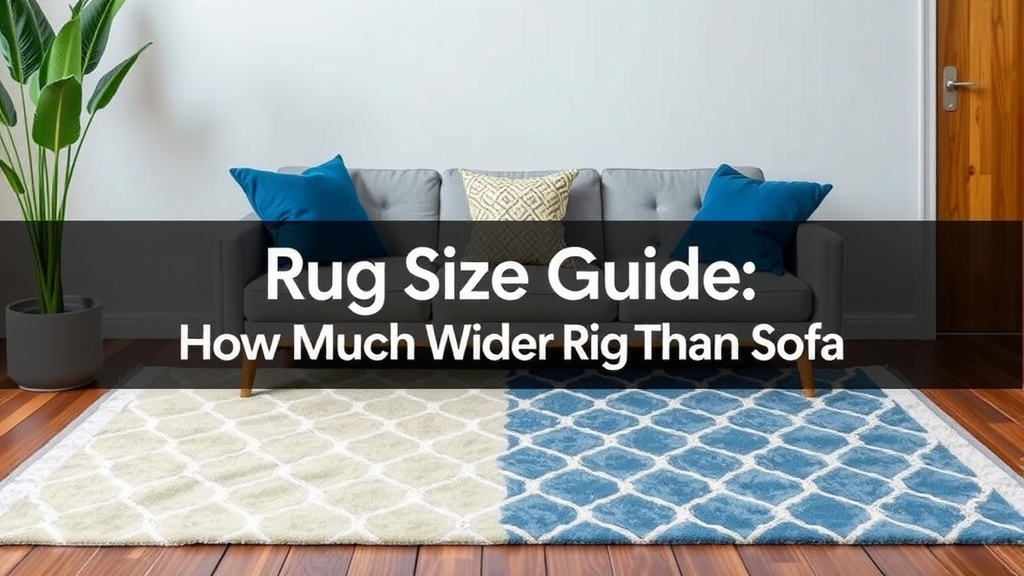 Getting the Rug Size Right Around Your Sofa