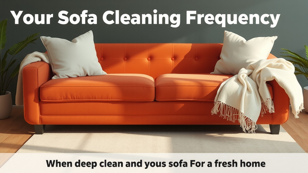 Your Sofa Cleaning Frequency: When to Deep Clean and When to Touch Up