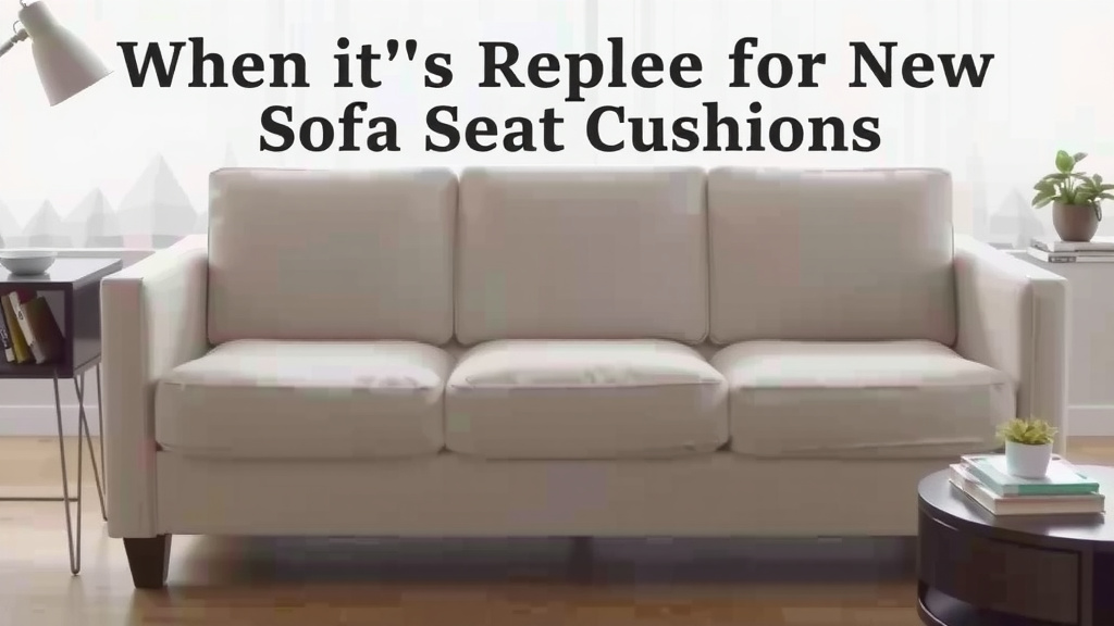 When It's Time for New Sofa Seat Cushions